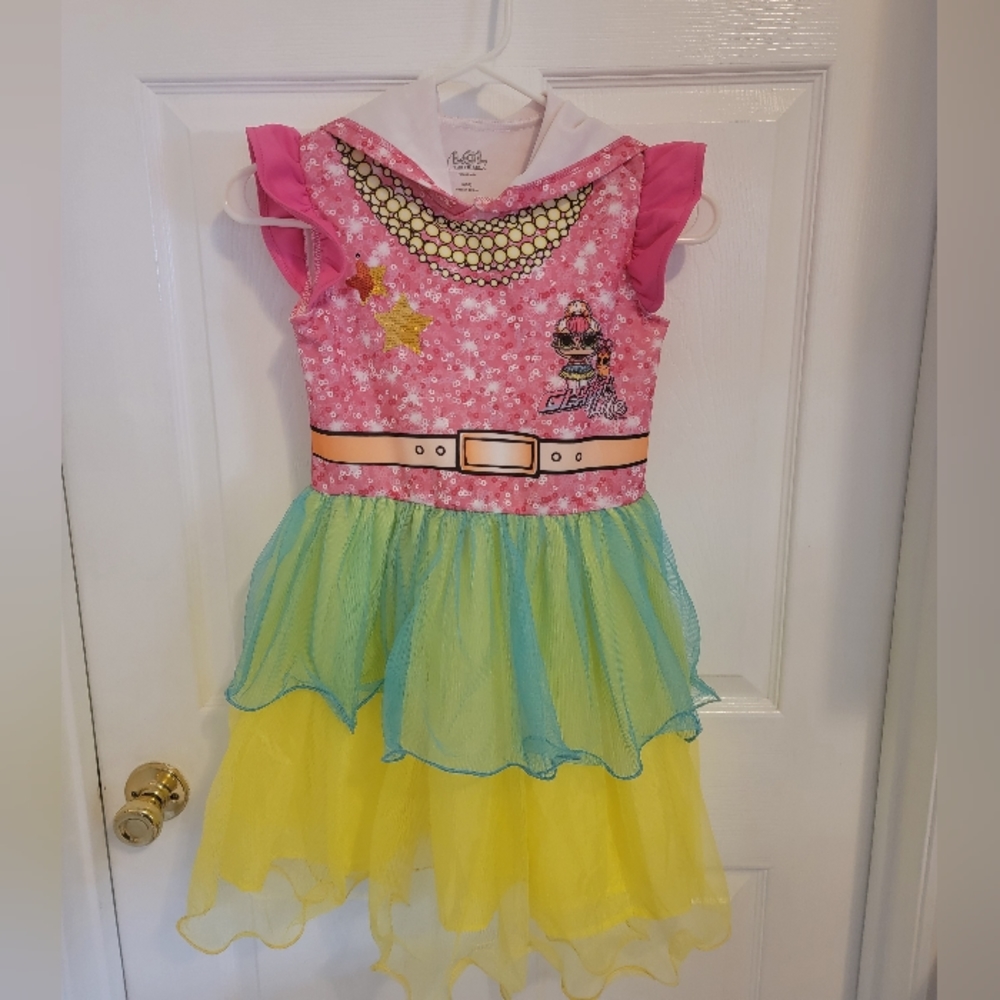 L.O.L. Surprise! Girls Exclusive Hooded Cosplay Tutu Dress, Size…